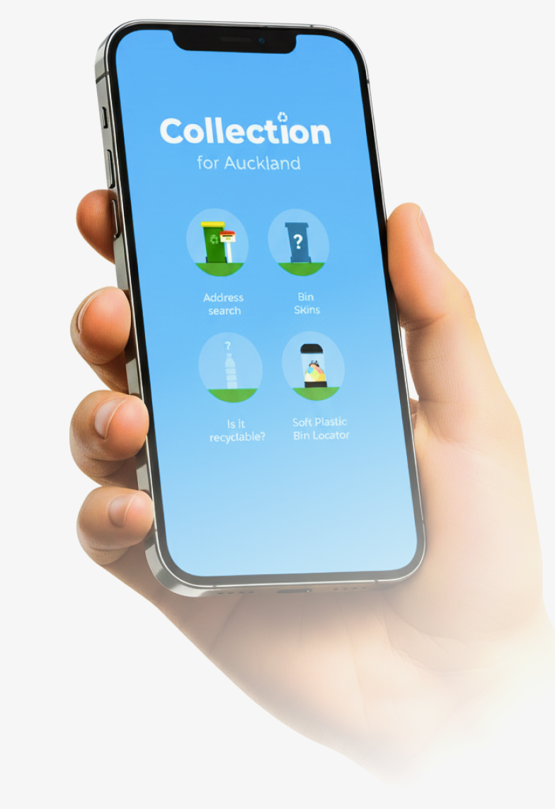 Collection for Auckland Waste Management App - Mobile App Interface Screenshot